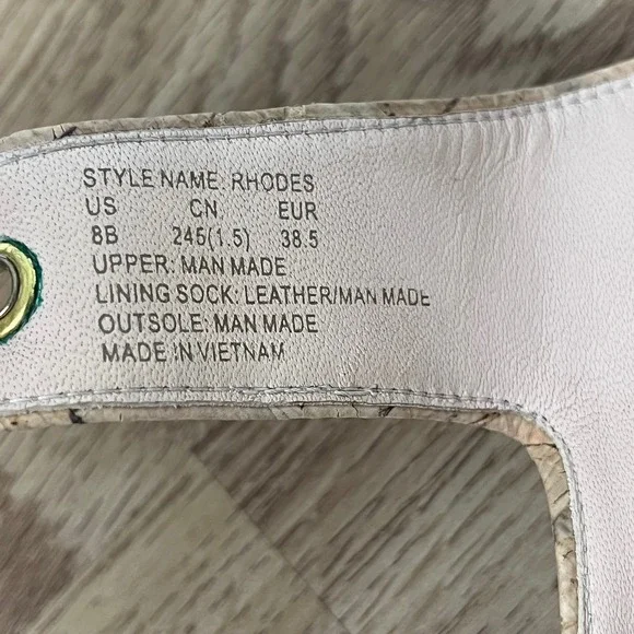 Kate Spade New York Rhodes Cork Double Buckle Slide Sandals Women's Size‎ 8 - Picture 8 of 10